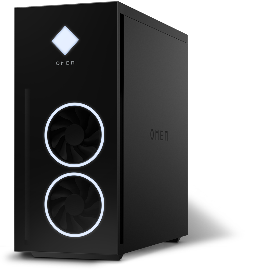 OMEN 40L Gaming Desktop PC with white LEDs
