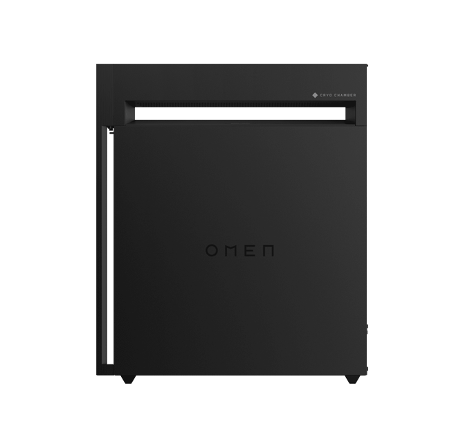 Omen 45L ATX Case side view with cover on