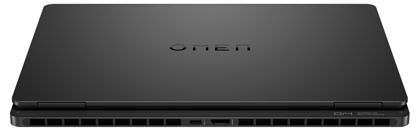 OMEN Transcend 14 Gaming Laptop showing rear ports