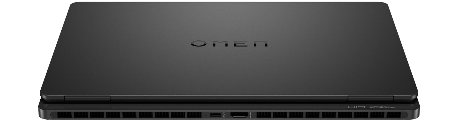 OMEN Transcend 14 Gaming Laptop showing rear ports