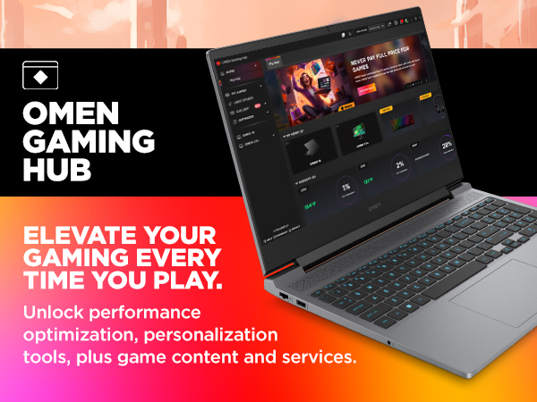 OMEN gaming hub included